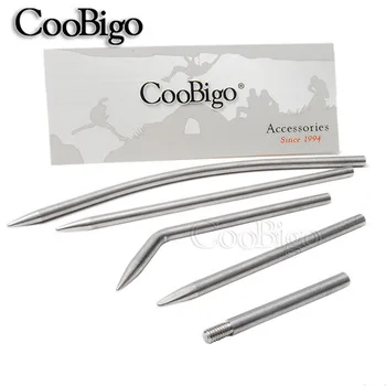 5pcs Multi Size 3"~6" Steel Paracord Needle With Screw Thread Shaft Tip Stiching Fid Knit Weaving Paracord Bracelet Belt#FLQ121