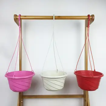 

Hand Made Wicker Rattan Flower Basket Green vine Pot Planter Hanging Vase Container Wall Plant Basket For Garden lf01