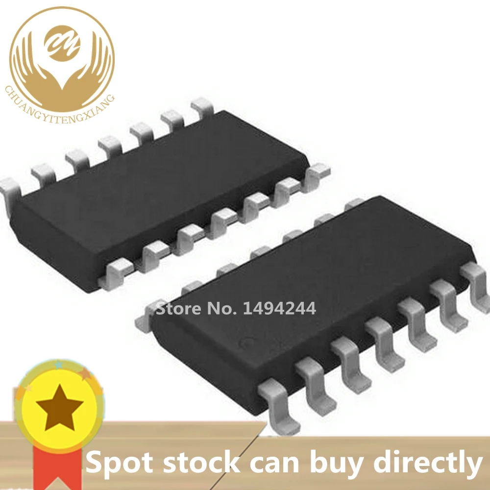 10 шт. 74HCT14 74HCT14D SN74HCT14D SOP14 3.9MM Новый оригинал|Реле| |