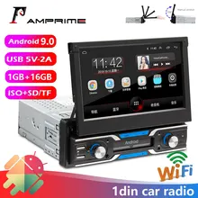 AMPrime Android 8.1 1din Car GPS Navigation Player 7'' Universal Car Radio WiFi Bluetooth MP5 1 DIN Multimedia Player No DVD