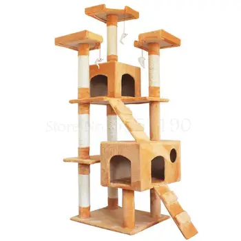 

Cat climbing frame wall cat shelf large cat nest one cat tree cat house climbing frame jumping large size with a large villa