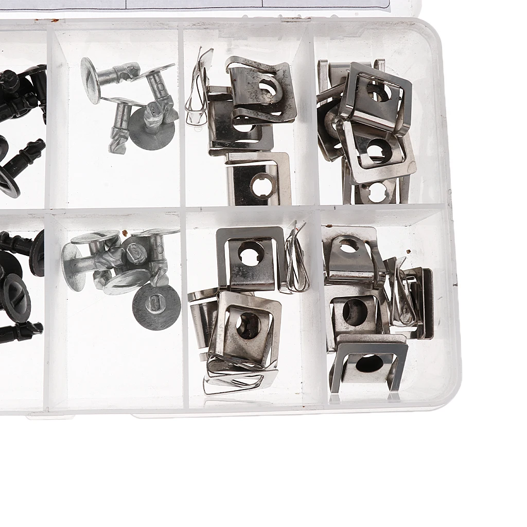 60 Pieces Protective Pan Hardware Kit Pin Clip Nut For Audi A4 S4 VW Passat