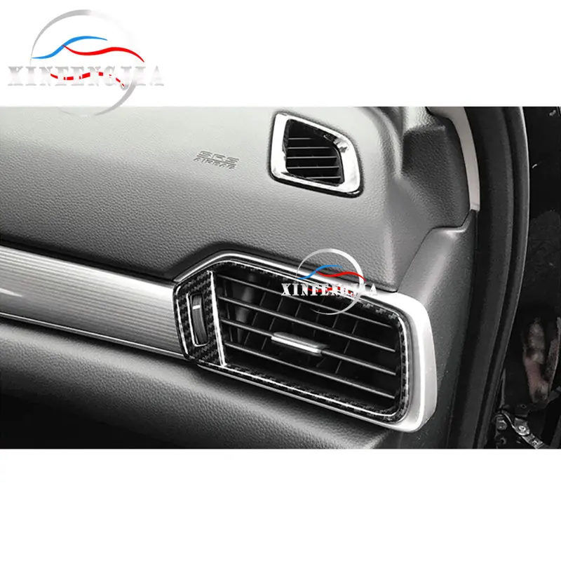 Для Honda Accord 18-19 3 шт углеродное волокно цвет Центр передний Вентиляционный Выход отделка