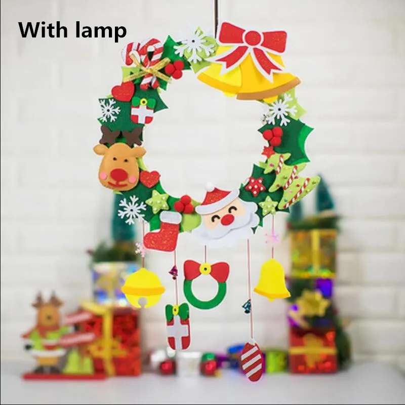 DIY рождественские колокольчики, украшения для детского сада, обучающие игрушки для детей, игрушки для дома, рождественские подарки - Цвет: Коричневый