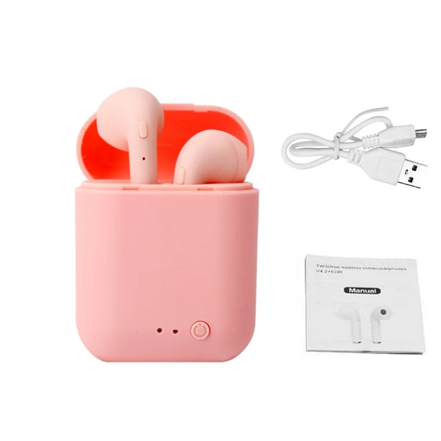 Mini-2 Bluetooth Wireless Earphones Headset Sport Earbuds Waterproof Earpieces For Iphone Huawei Xiaomi OPPO TWS Music Headphone MINI-2 pink