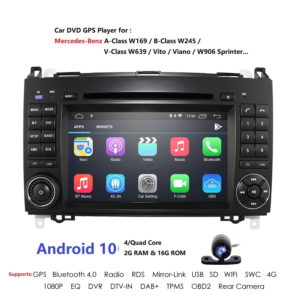 

7''CarDVD Player auto radio For Mercedes Benz B200/Sprinter/W209/W169/B200/A-class/W169/B-class/W245/B170 Multimedia GPS RadioFM