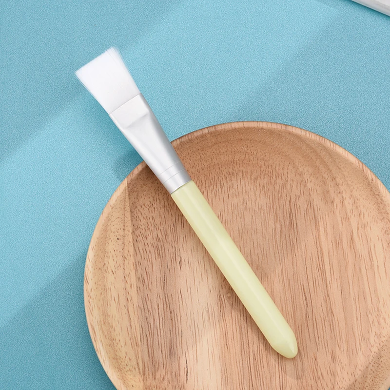 Hair Brush Yellow ABBO AMMO, 2 типа, профессиональная маска для лица, щетка, силиконовая маска, щетка для ухода за кожей, маска для волос, кисти, сделай сам, косметические инструменты, наборы - Цвет: Hair Brush Yellow