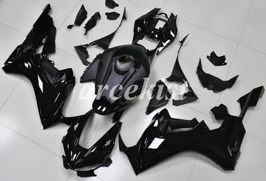 ABS мотоцикл обтекатели комплект, пригодный для HONDA CBR1000RR 17 18 CBR1000 1000RR тела набор на заказ черный