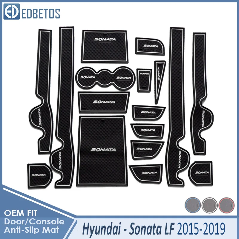 Противоскользящий коврик для hyundai Sonata LF аксессуары затворный слот подставка анти-грязный Салонные подложки автомобиля