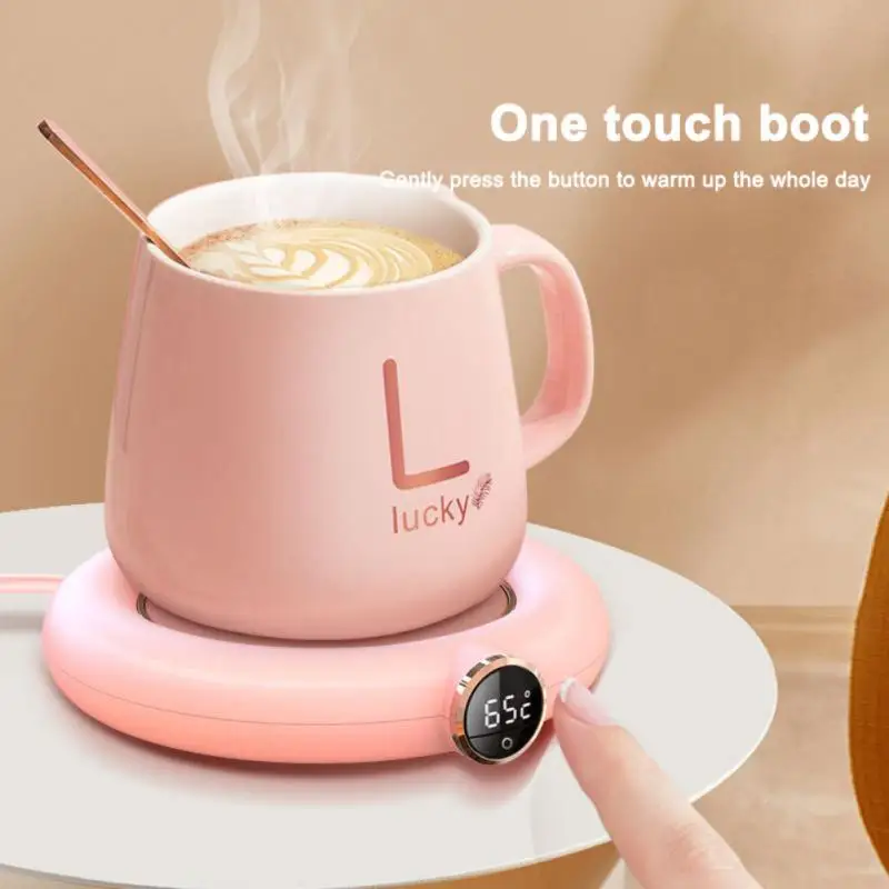 Chauffe-biberon portable USB chauffant tapis de tasse chaud maison numérique température réglable chauffe-biberon pour bébé cadeau d'hiver pour petite amie_voghion.com