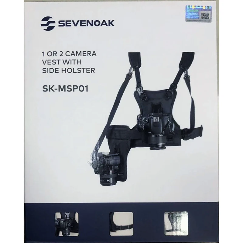 Micnova MQ-MSP01 жилет для камеры DSLR переносная грудь Многофункциональный Быстрый двойной боковой кобура ремень для Canon Nikon sony камера
