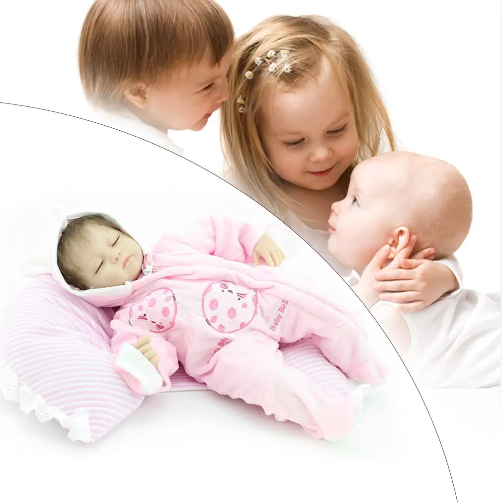 OCDAY 16 дюймов Reborn Baby Doll Мягкая силиконовая кукла для девочек с одеждой имитация детей подарок на день рождения материнская Матрона обучающие игрушки