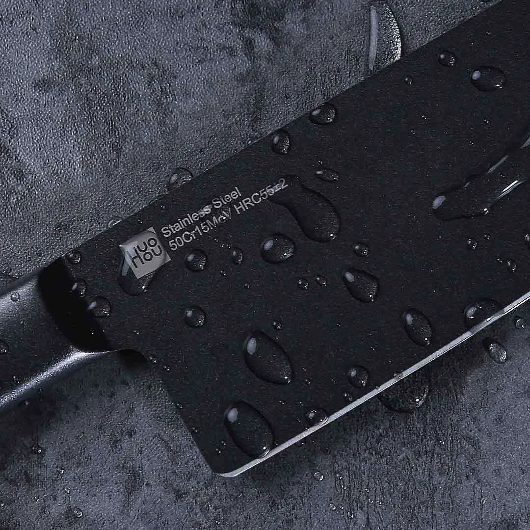 Xiaomi Mijia классный черный кухонный антипригарный нож набор ножей из нержавеющей