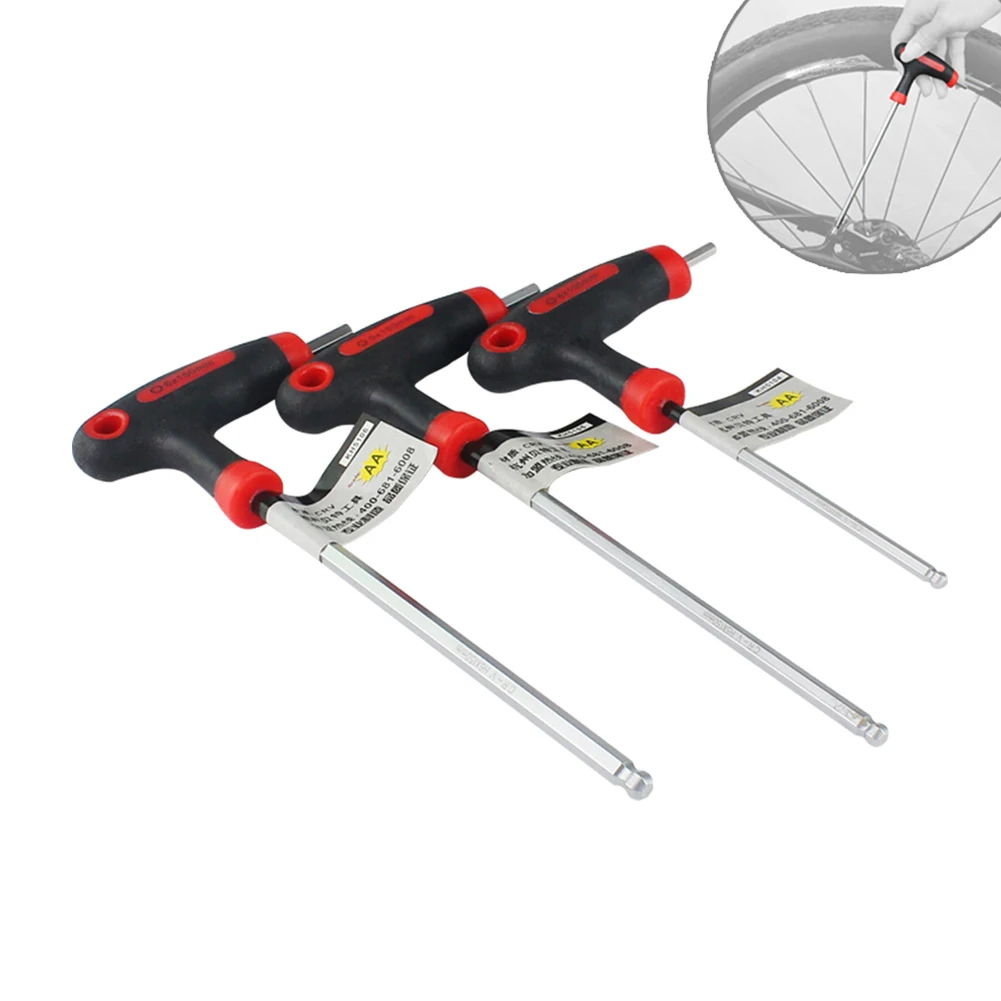 

3pcs Bike Hex Wrench Bicycle Repair Tools Spanner 4/5/6/mm for All Bicycle Trigger Headset Pedal Stem V-brake Screw Bolts New