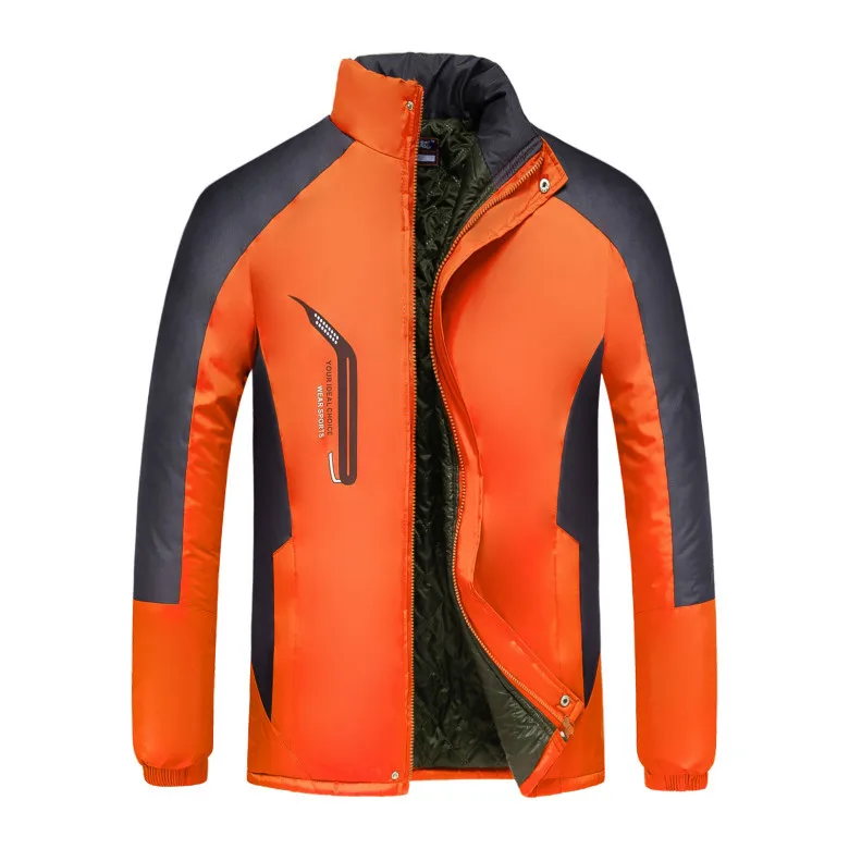 

Autumn And Winter New Style plus Thick Cotton Men And Women Couples Outdoor Sports Raincoat Jacket Mixed Colors Advertisement Co
