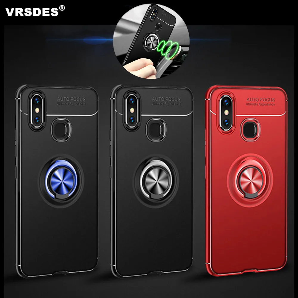 

Rotating Finger Ring Magnetic Car Holder Case For Xiaomi 8 SE Mi 6X 5X A1 A2 Note 3 Max 3 Redmi 6 Pro 6A S2 Note 5A Prime 4X
