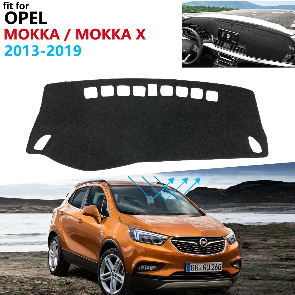 Чехол для приборной панели защитная накладка Opel Mokka 2013 ~ 2019 автомобильные