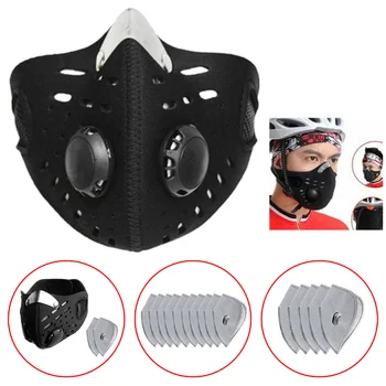 

Dustproof Face Cover Respirator Pad Dust Protector W/ Filter Washable Reusable Suitable For Outdoor Activities Cover