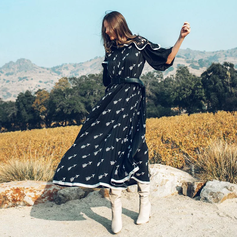 #Special Offers CAMIA Selfie Jurken vrouwen Zwart Kant Knipsel Hoge Kwaliteit Print Chiffon Lange Jurk Retro Puff Mouwen Bohemian Maxi Dres #Special Offers CAMIA Selfie Jurken vrouwen Zwart Kant Knipsel Hoge Kwaliteit Print Chiffon Lange Jurk Retro Puff Mouwen Bohemian Maxi Dres