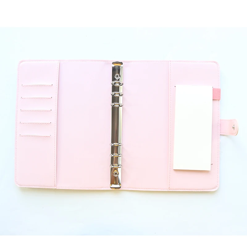 Domikee creative Lace pearl cover cute office school 6 rings refillable binder agenda planner organizer notebook stationery A5A6