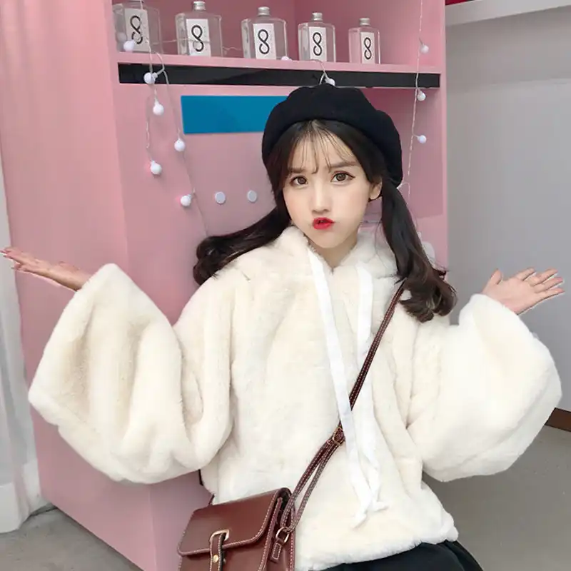 Harajuku женская одежда Корейская Женская версия плюшевые зимние женские толстовки