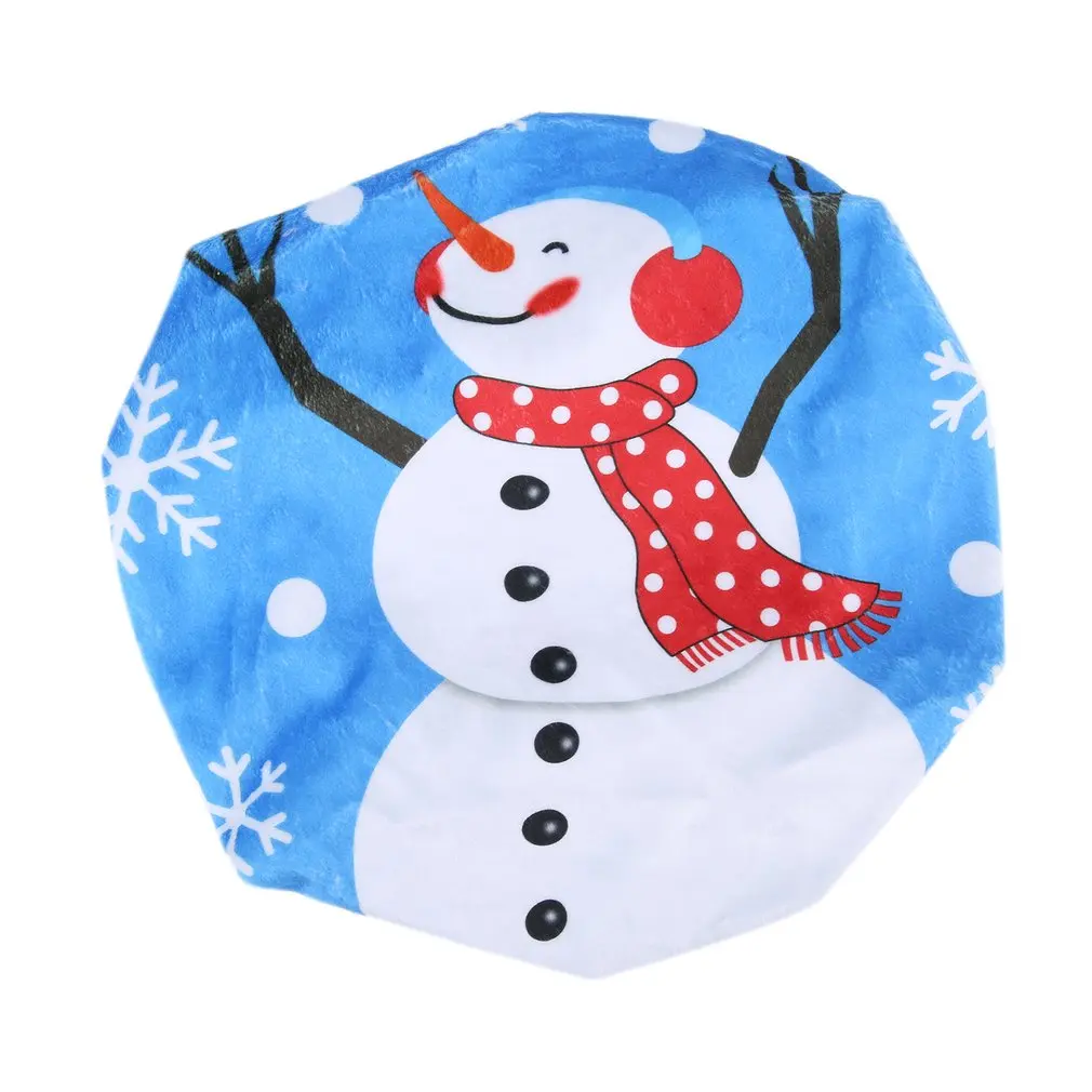 

Christmas Decoration Toiletbril Warmer Polyester Plush Printing Toilet Seat Cover Zachte Comfortable Schoon Wasbaar For Bathroom