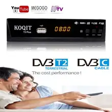 Dvbt2 спутниковый ТВ-приемник dvb-c ТВ-тюнер Dvb T2 декодер цифровой ТВ-приставка DVB-T2 Dvb c приемник IP tv Wifi Youtube для VGA монитора