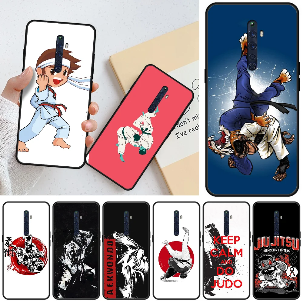 

Viviana Judo Colorful Cute Black TPU Soft Phone Case Cover For OPPO RENO 2Z R15pro R17pro Realme 2 2pro 3 3pro 5 5pro C2