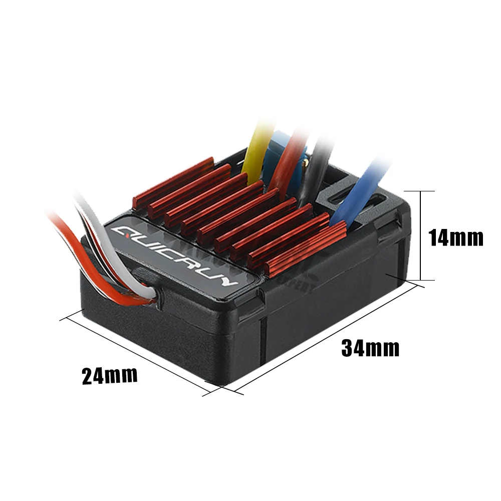 Hobbywing QuicRun 1625 25A матовый ESC для 1/16 1/18 матовый регулятор скорости