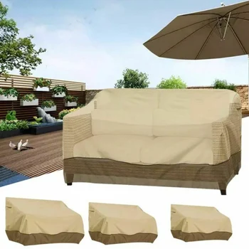 

Outdoor Protective Sofa Cover Dustproof Waterproof Chair Awning Furniture Dust Cover 210D Silver Coated Oxford Cloth Cover Safa