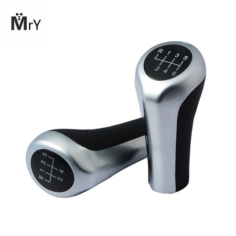 

Head Gear Shift Knob Black Silver 5/6 Speed MT Shift Lever manual For BMW For BMW E30 E32 E36 E46 E39 E34 Z3 Car Accessories