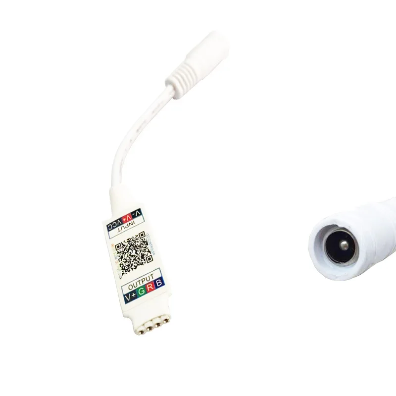Миниатюрный Bluetooth контроллер RGB музыкальный для светодиодных лент RGBW 5 В 12 24