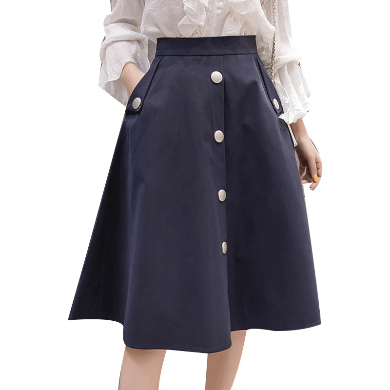 Красивые винтажные модные юбки Летние Элегантные Свободные корейские