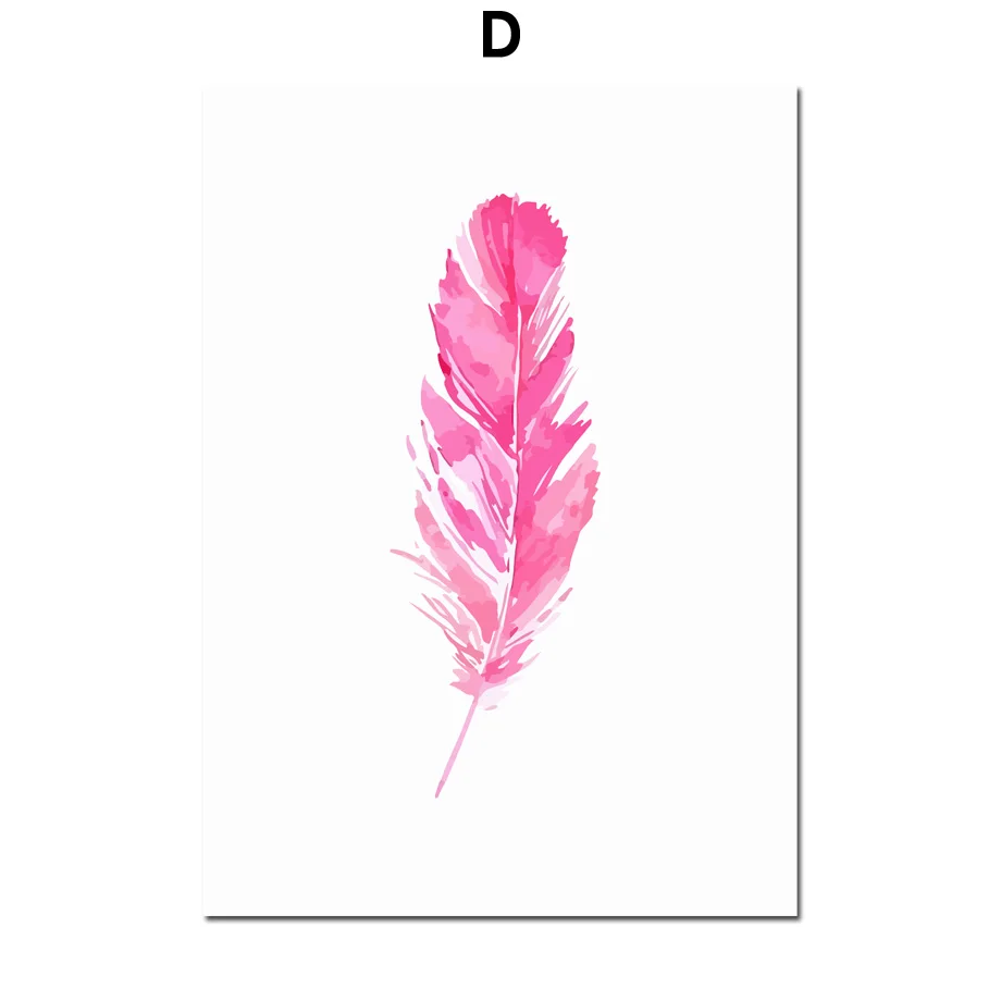 Pink-Flamingo-Flower-Ice-Cream-Love-Quote-Wall-Art-Canvas-Painting-Nordic-Posters-And-Prints-Wall (6)