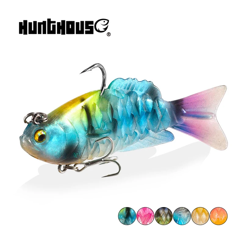 Hunthouse рыболовная Мягкая приманка GILL-FLAT 2020 swimbait shad Тонущая пластиковая 100 мм/21 г