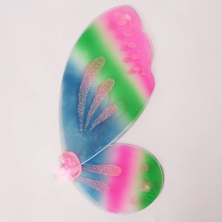 Candy Fairy Costumes Princess Girls Rainbow Tutu Dress Wing Set Kids Pixie Cosplay Halloween Dress Clothing Performing Dresses (1)