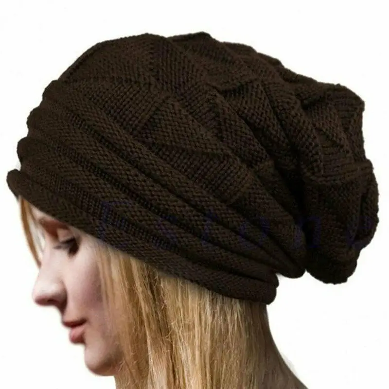 Теплая зимняя женская шапка, шапки бини для мужчин, унисекс, модная Вязаная Шерстяная трикотажная шапочка, шапка-тюрбан invierno