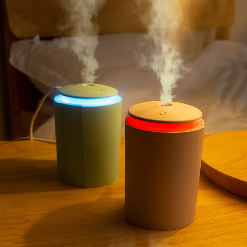 

Air Humidifier Ultrasonic Aroma Water Mist Diffuser For Home Office 260ml Mini USB Humidifier Light Humidificador With LED Lamp