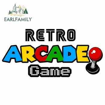 

EARLFAMILY 13cm x 6.3cm for Retro Arcade Game Car Decals Custom Printing Motorcycle Scratch-proof Vinyl Window Trunk Stickers