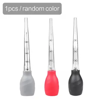 

Plastic PP Turkey Baster Silicone Bulb Barbecue Grilling,Rotisserie, Roasting Meat Chicken Cooking Tools with Cleaning Brush