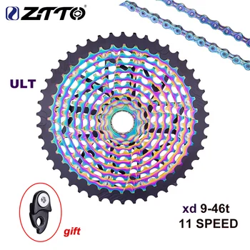 

ZTTO MTB Bike Ultimate 11 Speed 9-46T ULT XD Cassette 11S 46t Freewheel Ultralight 11v Chain Durable Sprocket For mountain Bike