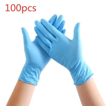 

100 Pcs Disposable Gloves Latex Universal Dishwashing/Kitchen/Work/Rubber Glove Household Product (L size)