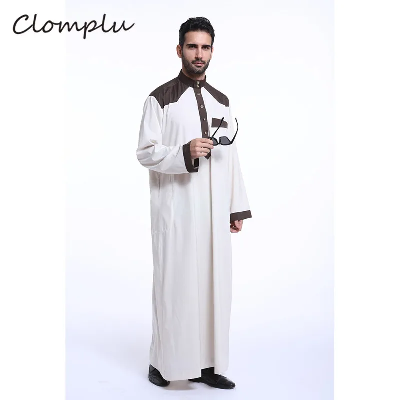 Clomplu abaya jubba tobe мусульманское платье abaya мусульманская одежда для Дубай одежда мусульманская новая разноцветная мусульманская одежда для мужчин