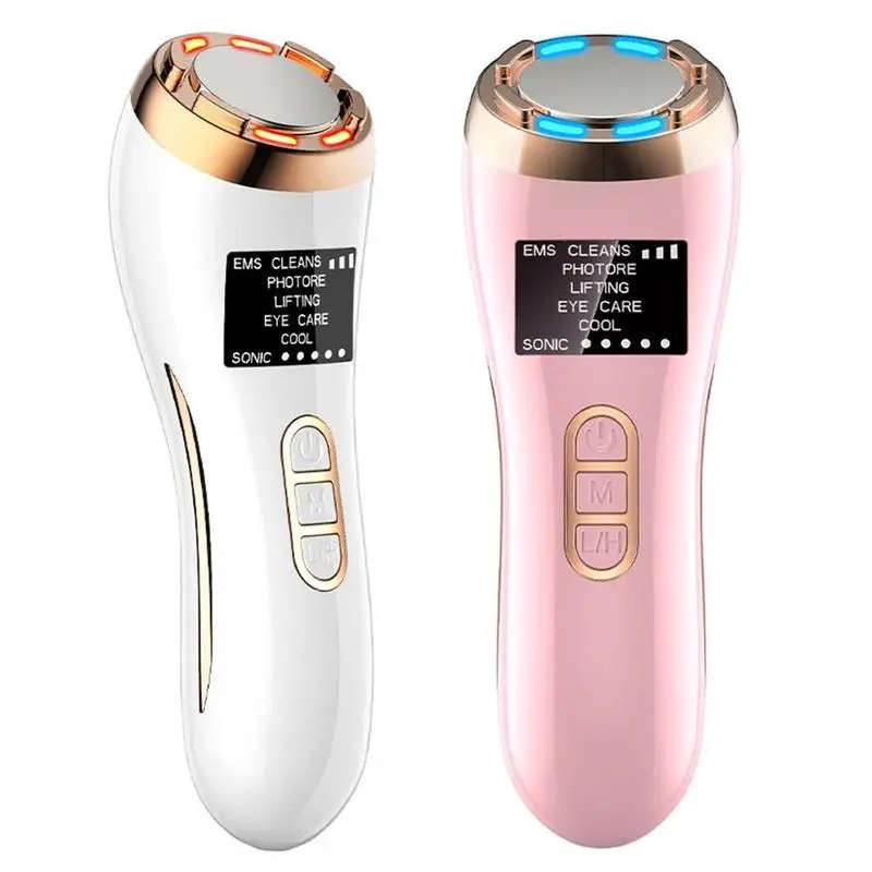 

Face Cleaning Massager Set For Women Beauty Rechargeable Warm Lifting Skin Care Peel Tool Massager
