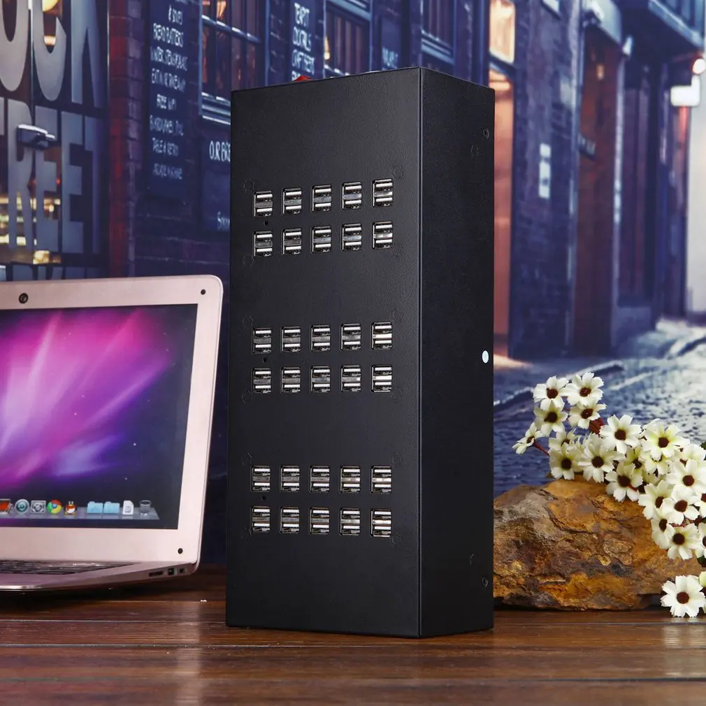 Смарт-Зарядное устройство супер Скорость 60 Порты и разъёмы USB концентратор зарядка через usb станция зарядное устройство с USB 3,0 данные встроенный Питание для мобильных телефонов, планшетов