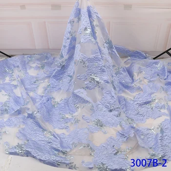 

African Jacquard Lace Fabric Hot sale Design For Nigeria Lace Brocade Fabric High Quality African Lace For Women Dress GD3007B-2