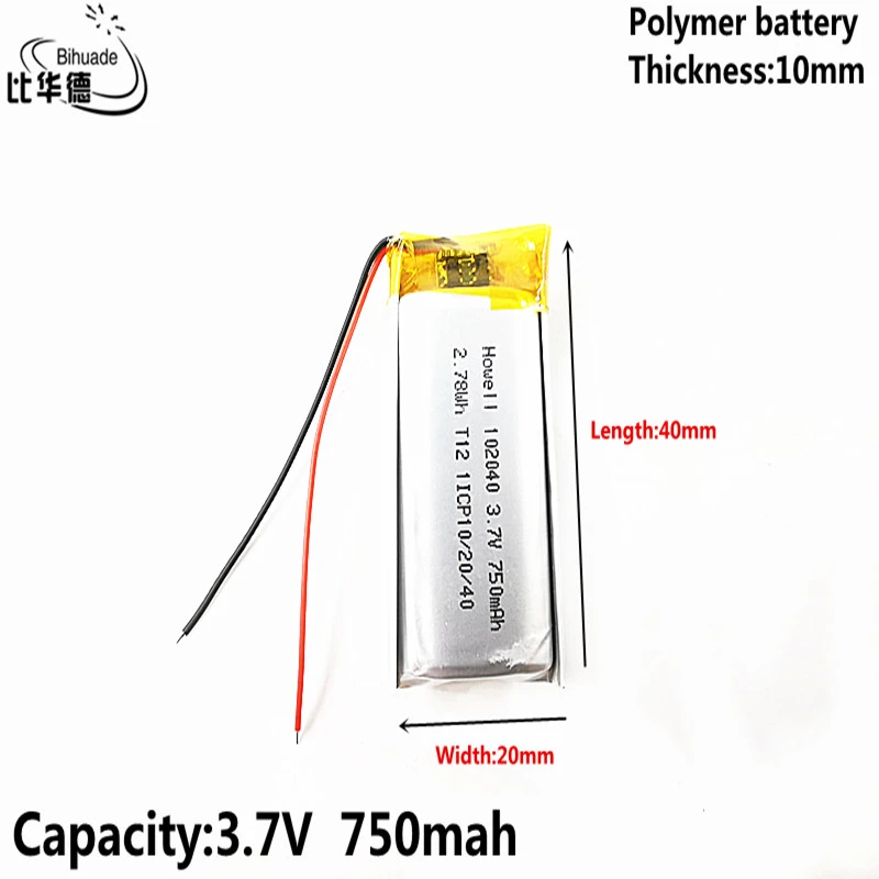 deelnemen uitspraak functie 3.7V 750 Mah 102040 Lithium Polymeer Li Po Li Ion Oplaadbare Batterij  Cellen Voor Mp3 MP4 MP5 Gps mobiele Bluetooth|lithium-ion polymer  battery|polymer batterybattery polymer battery - AliExpress