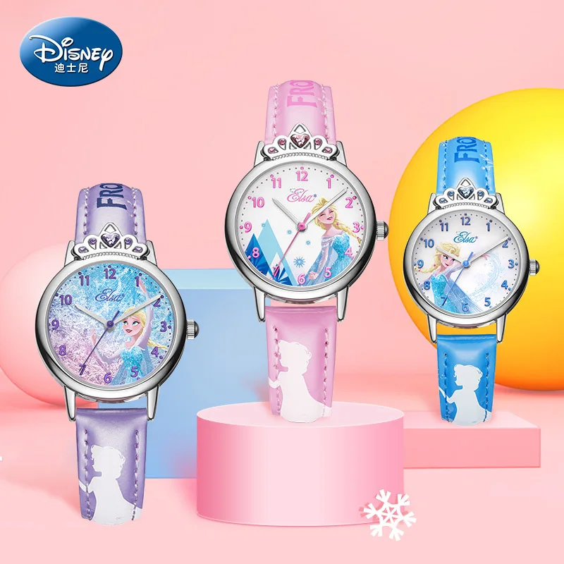 

Disney Children's Watch Princess Elsa, Frozen-schoolgirl, waterproof hands style watch for girls and girls