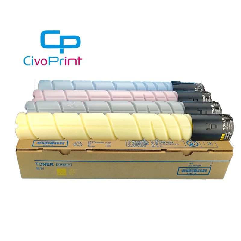 Anholdelse indsats Sicilien Civoprint Tn321 Colour Toner Cartridge Colour For Konica Minolta Bizhub C224  C284 C364 C224e C284e C364e 4pcs/set - Toner Cartridges - AliExpress