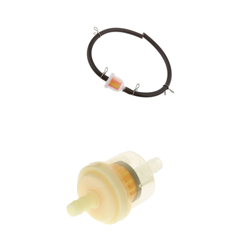 2x Gas Fuel Filter with Hose Line 47/49cc Motorcycle Quad Atv Mini Moped New